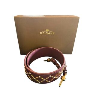 Delvaux Queen’s Desire Leather Handbag Strap With Dust Bag & Box